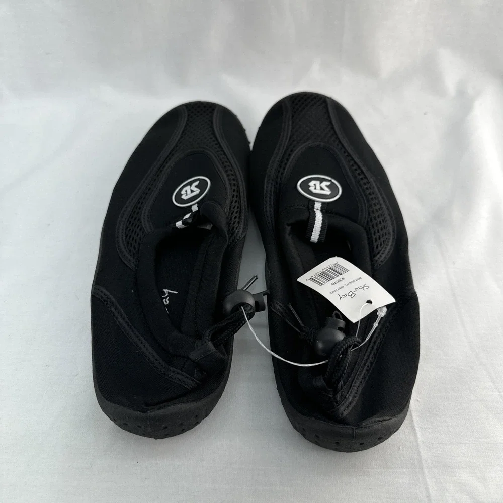 Star Bay Water Slip On Water Shoes Beach Pool Shoes Black  Adult Size 8